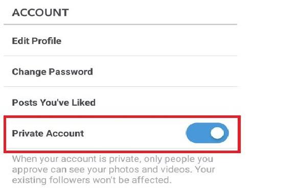 How to make your Instagram account private?