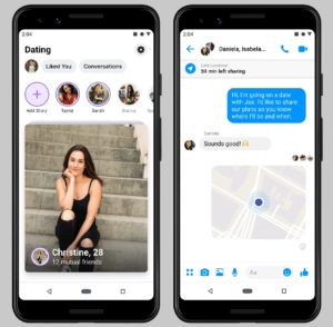 How does the user can sell items on Facebook by location