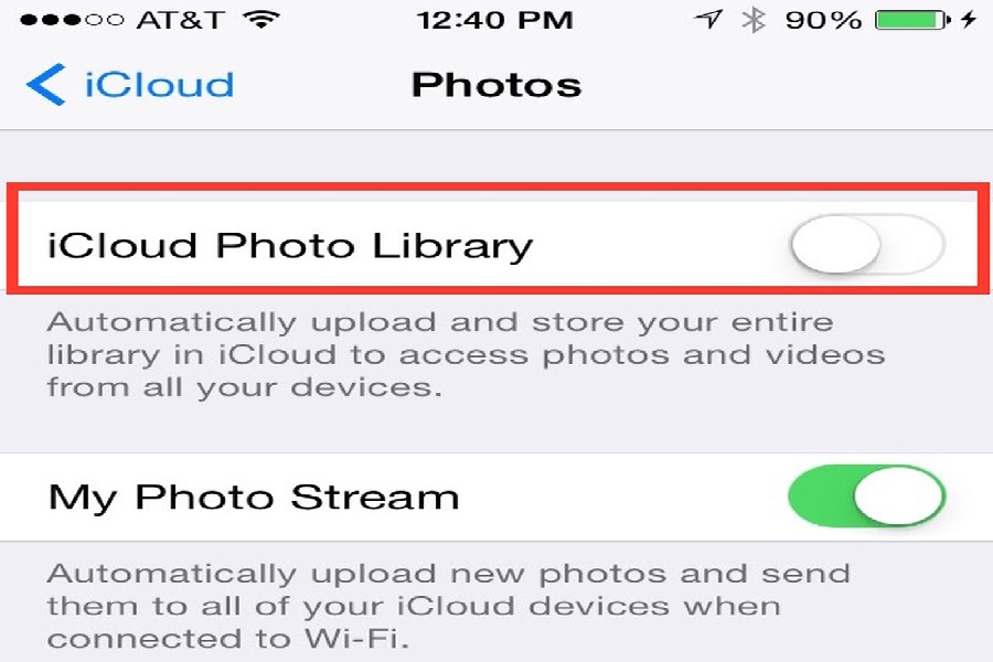 Icloud photo library грузит процессор