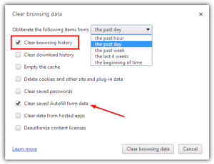 Delete the Browsing History on Google Chrome